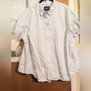 Wildfang White and Black Checkered Button Down Shirt
